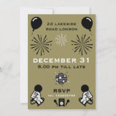 Oud en Nieuw Karaoke Countdown Kaart (Achterkant)