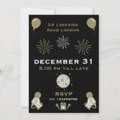 Oud en Nieuw Karaoke Countdown Kaart (Achterkant)