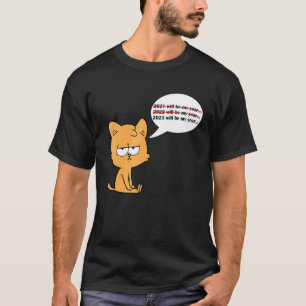 Oud en Nieuw Kattenpyjama Gelukkig Nieuwjaar 2023 T-shirt