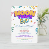 Oud en Nieuw kinderfeest uitnodiging (Staand voorkant)
