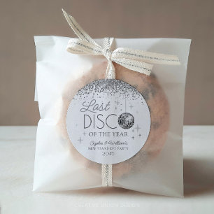 Oud en Nieuw Laatste Disco van het Jaar Ronde Sticker