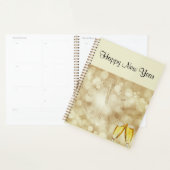 Oud en nieuw met champagneglazen planner (Display)
