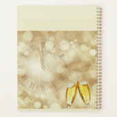 Oud en nieuw met champagneglazen planner (Achterkant)