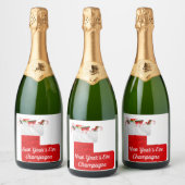 Oud en Nieuw Mousserende Wijn Label Sparkling Wijnetiket (Flessen)