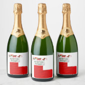 Oud en Nieuw Mousserende Wijn Label Sparkling Wijnetiket (Flessen)