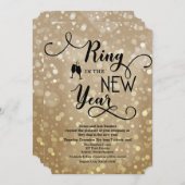 Oud en Nieuw NYE-feest uitnodiging (Voorkant / Achterkant)