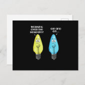 Oud en nieuw op het werk feestdagenkaart (Voorkant / Achterkant)