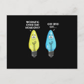 Oud en nieuw op het werk feestdagenkaart (Voorkant)