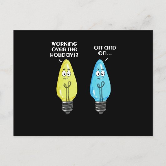 Oud en nieuw op het werk feestdagenkaart (Voorkant)