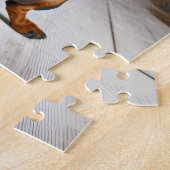 Oud en Nieuw Teckel Legpuzzel (Zijkant)