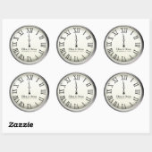 Oud en Nieuw Trouwstickers Ronde Sticker (Vel)