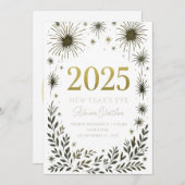 Oud en Nieuw Uitnodiging – Luxe Zwart & Goud De (Voorkant / Achterkant)