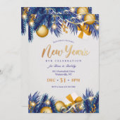 Oud en Nieuw uitnodigingen (Voorkant / Achterkant)