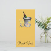 Oud en nieuw vieren bedankkaart (Staand voorkant)