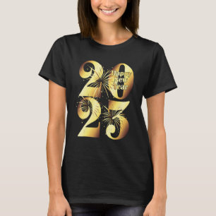 Oud en Nieuw Vuurwerk NYE Viering Gelukkig Nieuw T-shirt