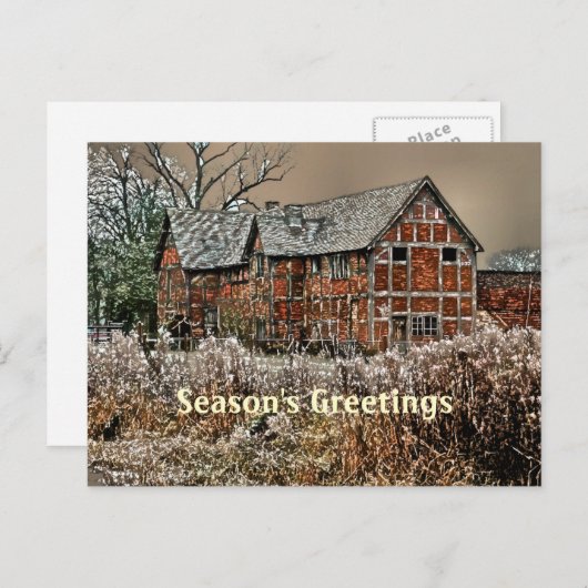 OUD ENGELAND HET UK FEESTDAGENKAART (Voorkant / Achterkant)