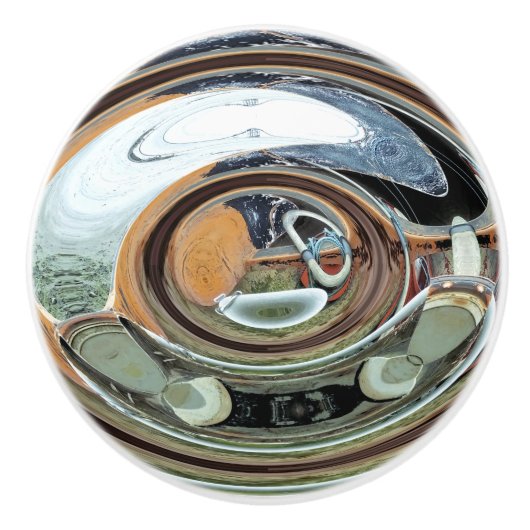 OUD ENGELAND KERAMISCHE KNOP (Voorkant)