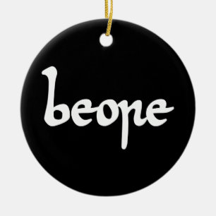 Oud Engels Beer Keramisch Ornament