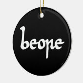 Oud Engels Beer Keramisch Ornament (Links)