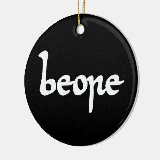 Oud Engels Beer Keramisch Ornament (Links)