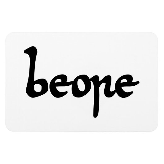 Oud Engels Beer Magneet (Horizontaal)