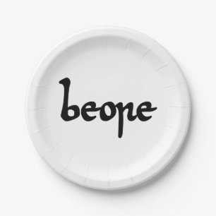 Oud Engels Beer Papieren Bordje