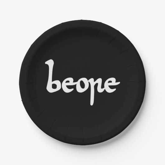 Oud Engels Beer Papieren Bordje (Voorkant)