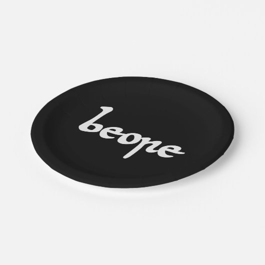 Oud Engels Beer Papieren Bordje (Gekanteld)