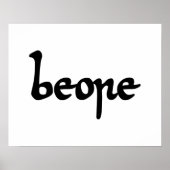 Oud Engels Beer Poster (Voorkant)