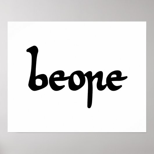 Oud Engels Beer Poster (Voorkant)