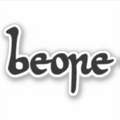 Oud Engels Beer Sticker (Voorkant)