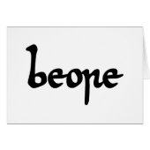 Oud Engels Beer Wenskaart (Voorkant Horizontaal)