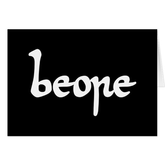 Oud Engels Beer Wenskaart (Voorkant Horizontaal)