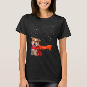 Oud Engels Bulldog Dog Winter KerstSweater X T-shirt
