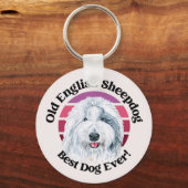 Oud Engels citaat van Sheepdog grappig Sleutelhanger (Voorkant)