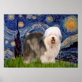 Oud Engels (F) - Sterrennacht Poster (Voorkant)