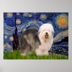 Oud Engels (F) - Sterrennacht Poster