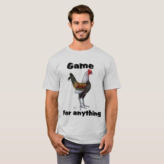 Oud Engels Game Bantam Tshirt (Voorkant volledig)