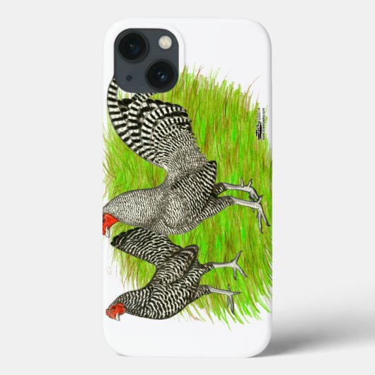 Oud Engels Game Barred Chickens Case-Mate iPhone Case (Achterkant)