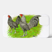 Oud Engels Game Barred Chickens Case-Mate iPhone Case (Achterkant (horizontaal))