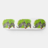 Oud Engels Game Barred Chickens Persoonlijk Skateboard (Horizontaal)