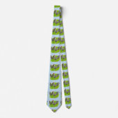 Oud Engels Game Barred Chickens Stropdas (Voorkant)