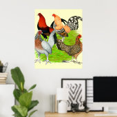 Oud Engels Game Quartet Poster (Thuiskantoor)