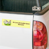 Oud Engels Game Self Blue Bumpersticker (Op Truck)