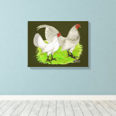 Oud Engels Game Self Blue Canvas Afdruk (Insitu (Houten vloer))