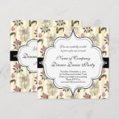 Oud Engels Garden  Floral Pattern Kaart (Voorkant / Achterkant)