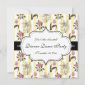 Oud Engels Garden  Floral Pattern Kaart (Achterkant)