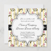 Oud Engels Garden  Floral Pattern Kaart (Voorkant)