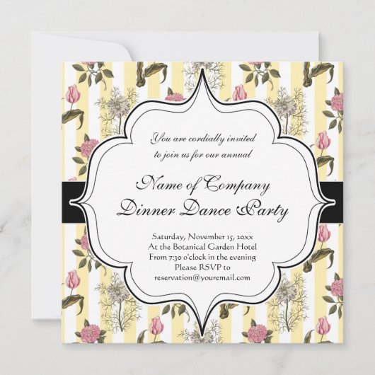 Oud Engels Garden  Floral Pattern Kaart (Voorkant)