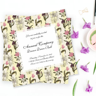Oud Engels Garden  Floral Pattern Kaart